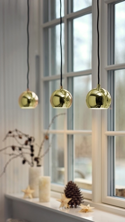 Ball hanglamp Ø12, messing (limited)